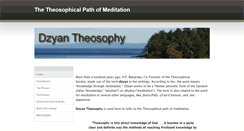 Desktop Screenshot of dzyantheosophy.org